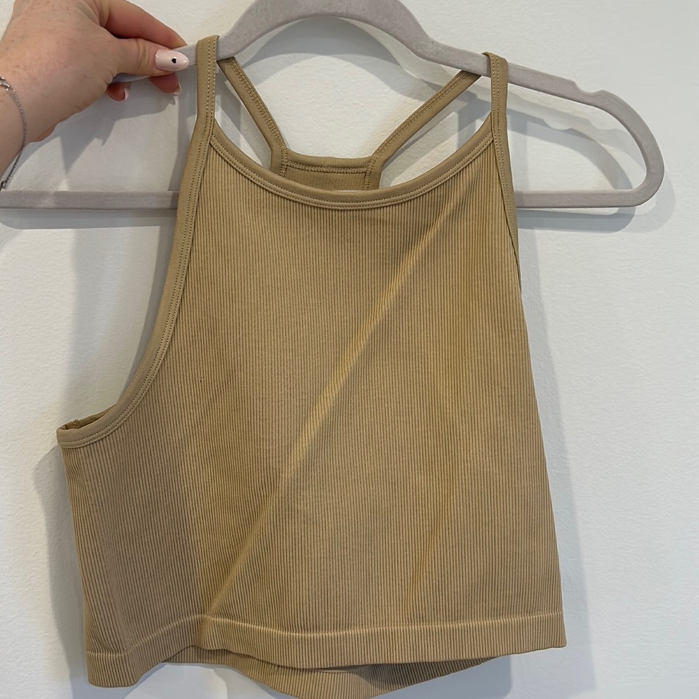 Beige Crop top